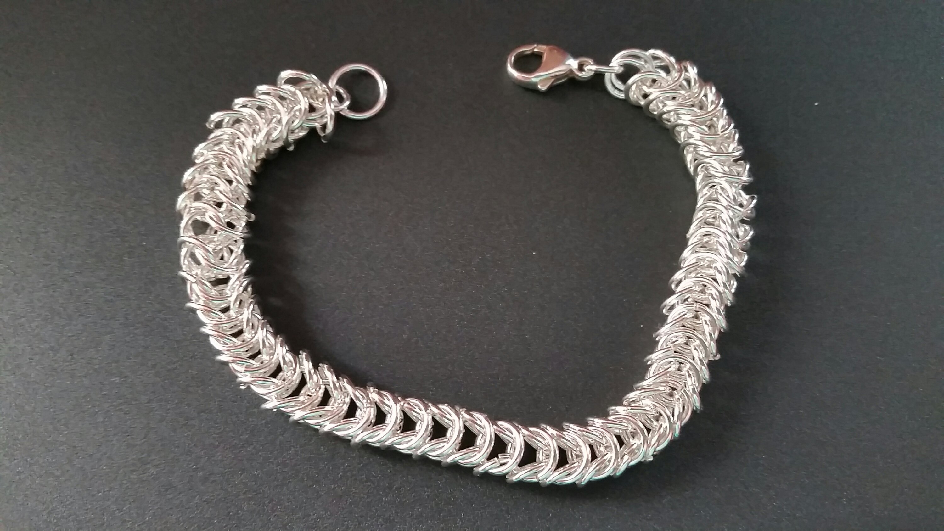 Sterling Silver Foxtail Chain Bracelet 