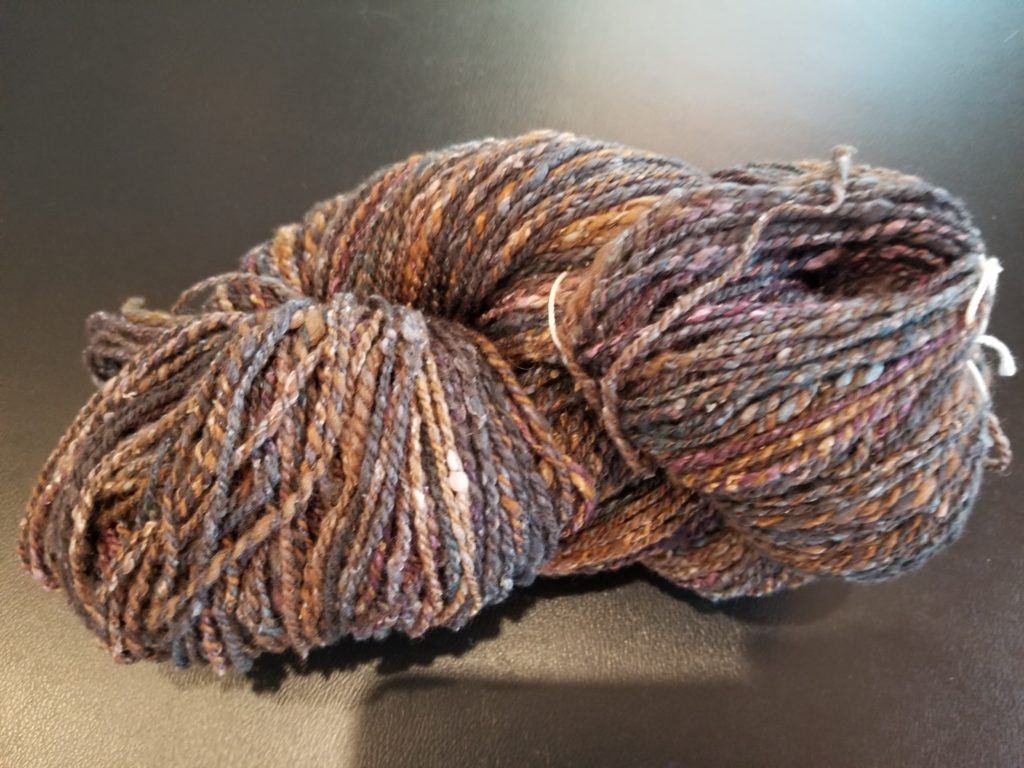 Merino/Silk Noil handspun yarn