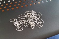 Fine sliver links, fused and ovalled