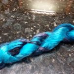 Bombyx Silk from Chasing Rainbow Dyeworks in colorway Starry Night