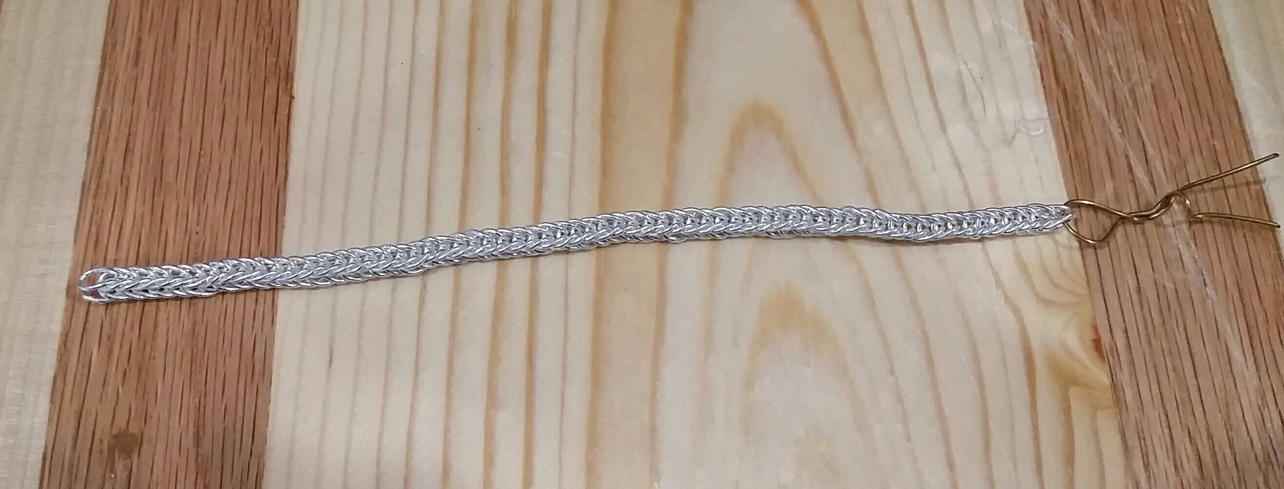 Fine Silver Double-Loop-in-loop chain 