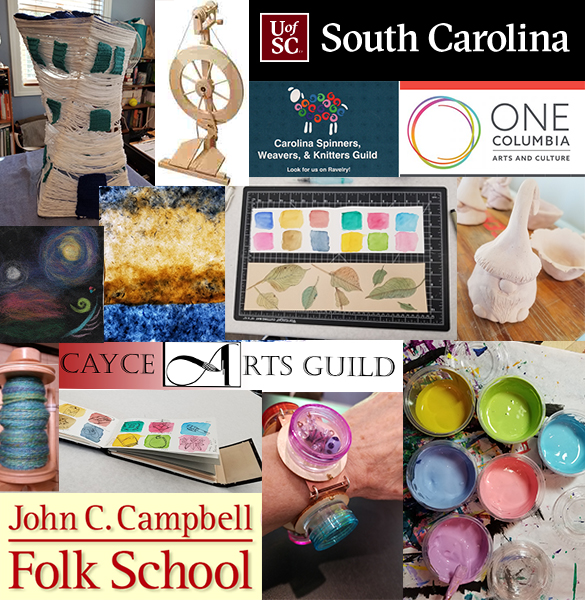 Since my mother died, I've enrolled at USC, taken classes at John C Campbell Folk School and the Columbia Arts Center, and joined the Cayce Arts Guild. My fiber arts guild is a constant source of inspiration.